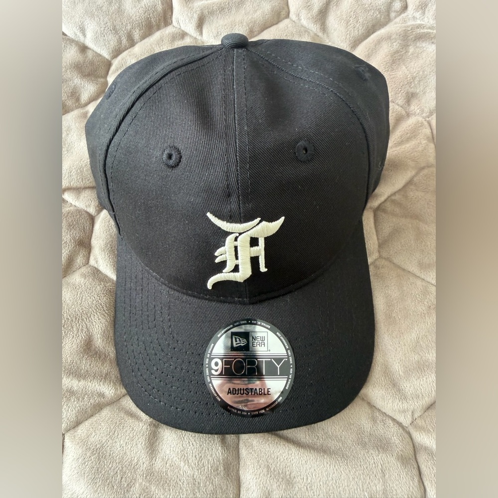 Men's Chicago White Sox New Era x Fear of God Black 9FORTY Adjustable Hat - Picture 2 of 11